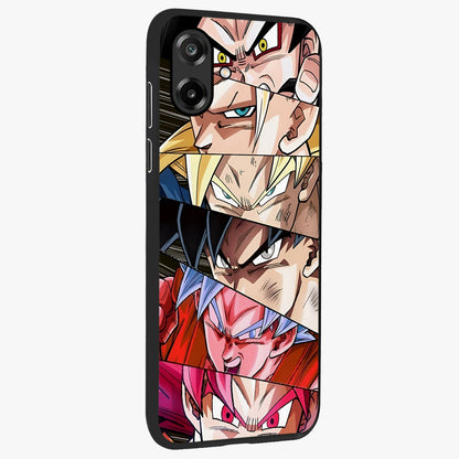 Anime Character Glass Case upright view showcasing expressive anime artwork with bold graphic style.