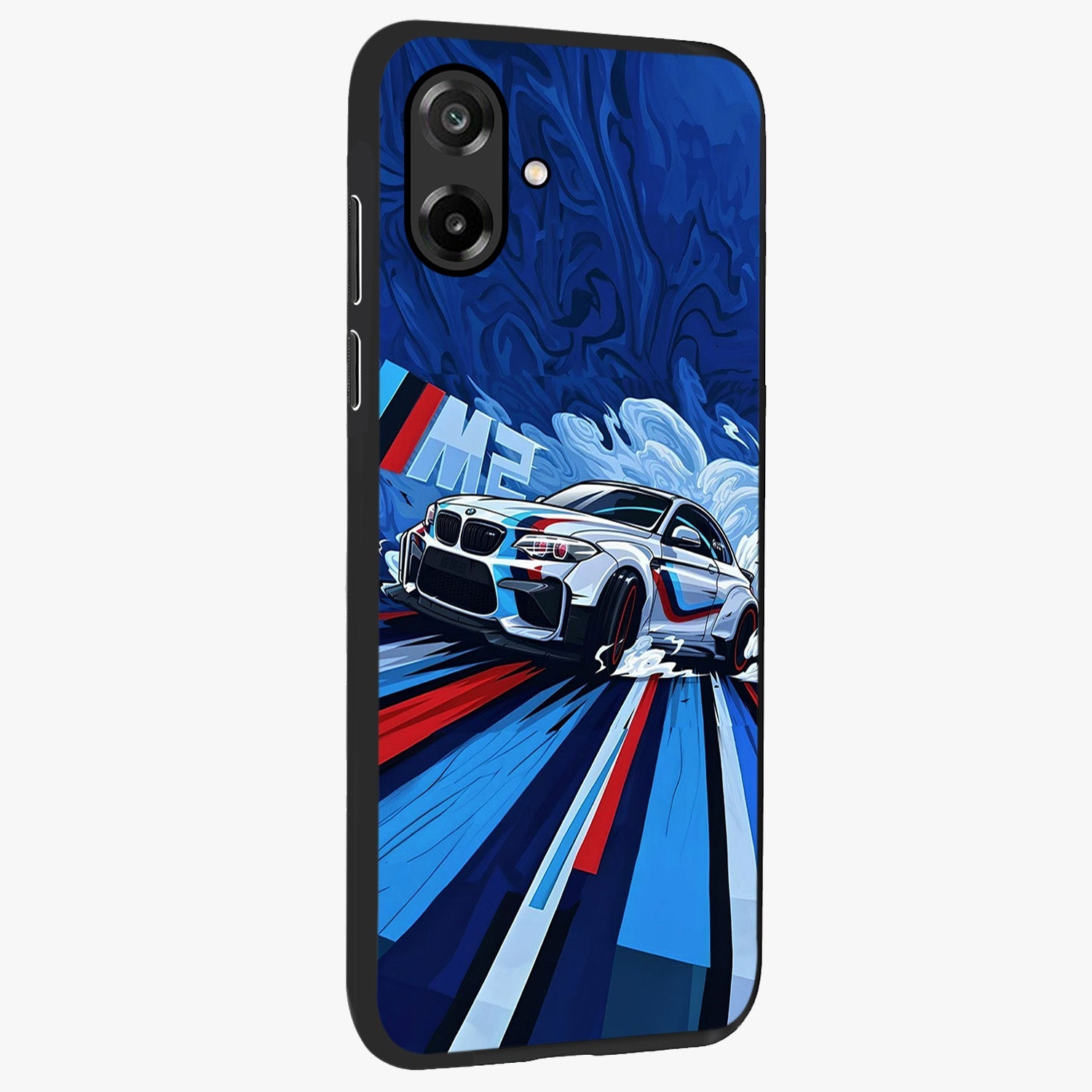 Drift Power Rush Glass Case upright view showcasing high speed racing artwork with bold automotive theme.