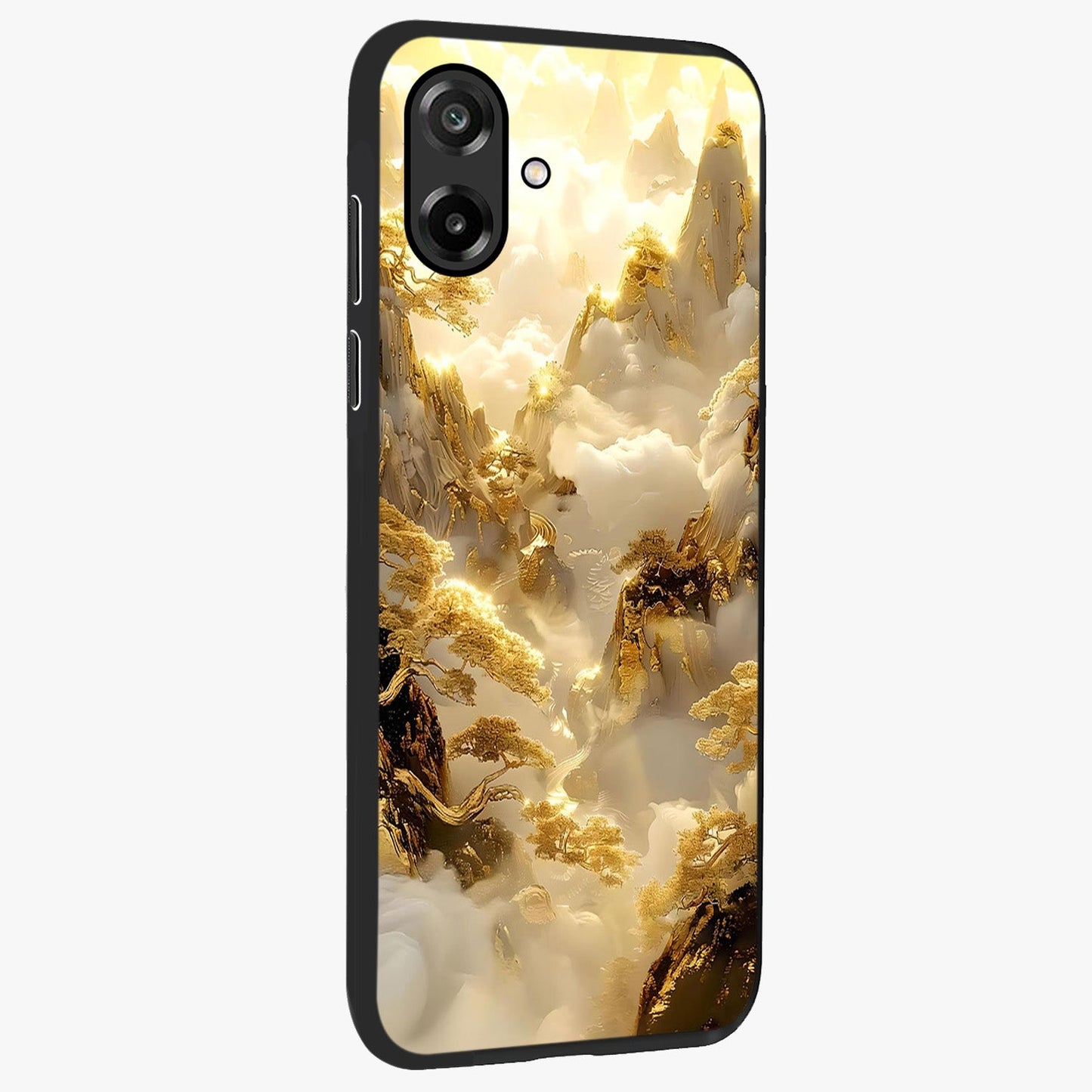 Gates Of Illumination Glass Case upright view showcasing glowing gateway artwork with mystical celestial theme.