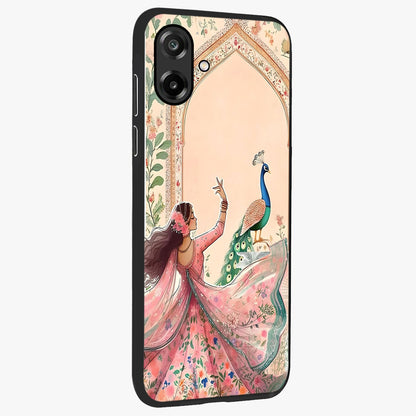 Royal Grace Muse Glass Case upright view showcasing stylish artistic artwork with sophisticated royal theme.