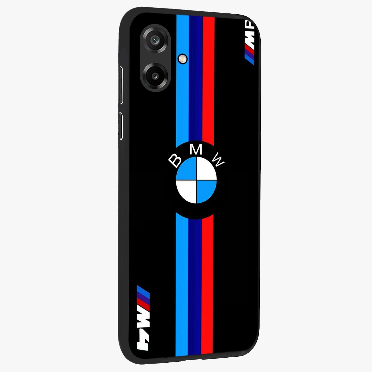 Turbo BMW Beast Glass Case upright view showcasing powerful car artwork with modern motorsport theme.