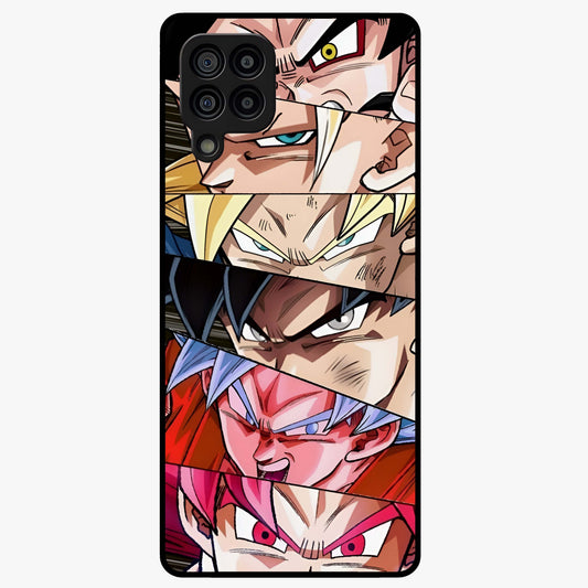 Anime Character Glass Case showing flat back view with vibrant anime artwork and glossy glass finish.