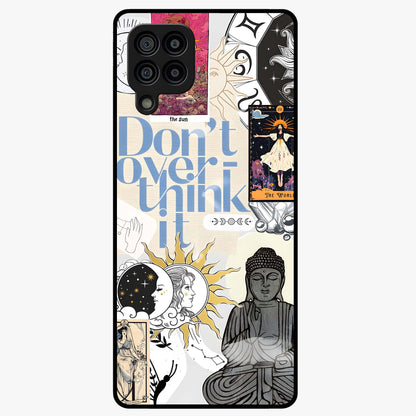 Ethereal Thoughts Glass Case showing flat back view with dreamy artistic artwork and glossy glass finish.