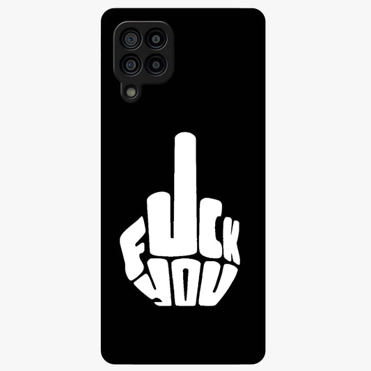 Rebel Mode On Glass Case showing flat back view with bold rebellious typography artwork and glossy glass finish.