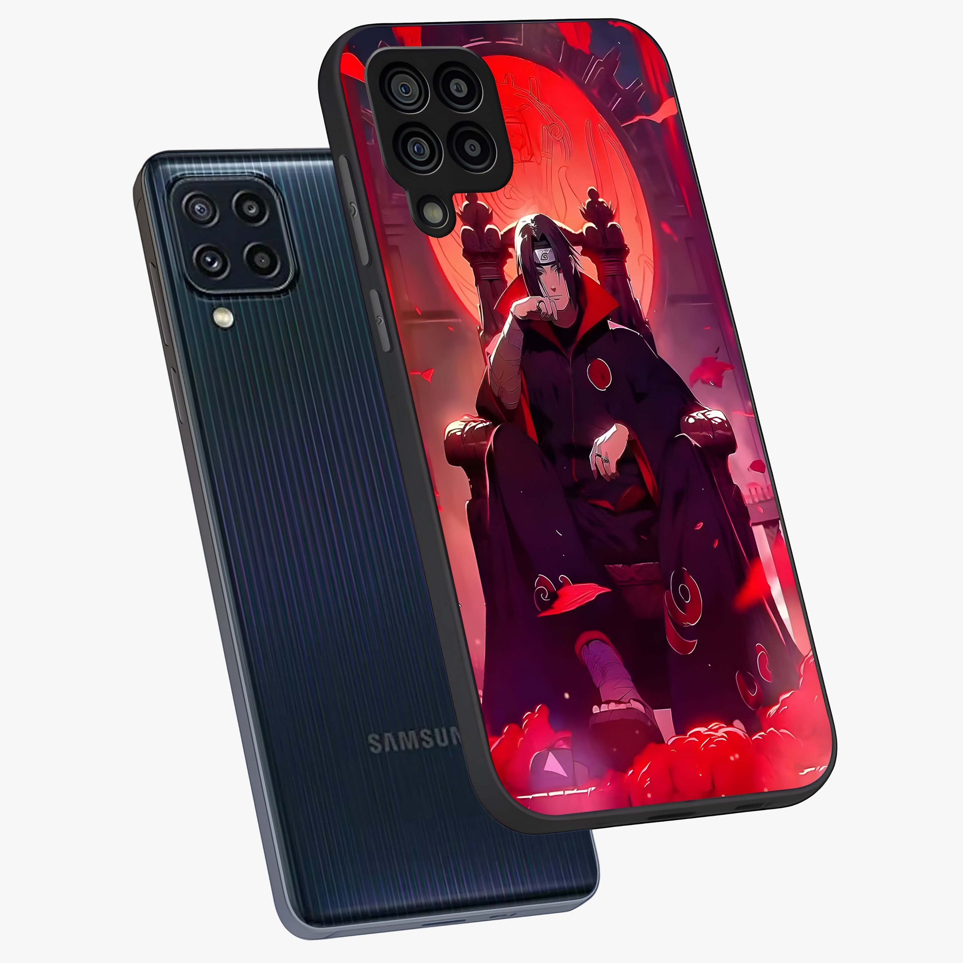 Blood Moon Sovereign Glass Case displayed in angled mockup highlighting dark celestial moon design and dramatic theme.