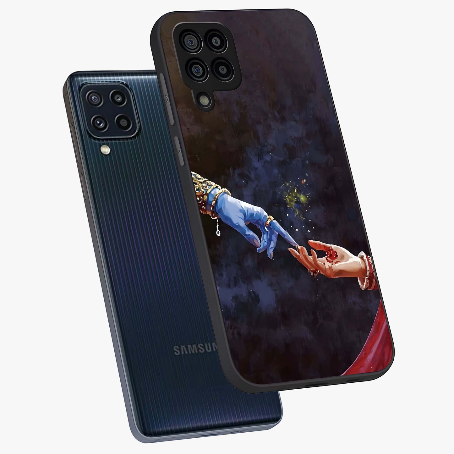 Divine Touch Eternal Glass Case displayed in angled mockup highlighting elegant divine inspired design with calm aesthetic style.