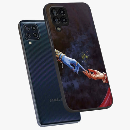 Divine Touch Eternal Glass Case displayed in angled mockup highlighting elegant divine inspired design with calm aesthetic style.