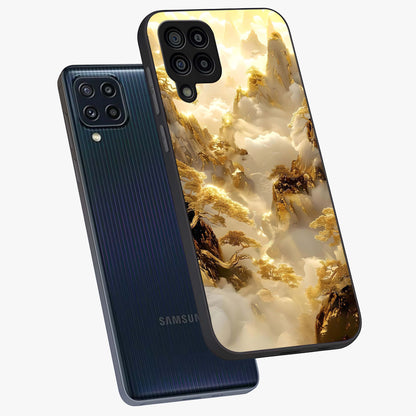 Gates Of Illumination Glass Case displayed in angled mockup highlighting radiant portal inspired design with fantasy aesthetic.