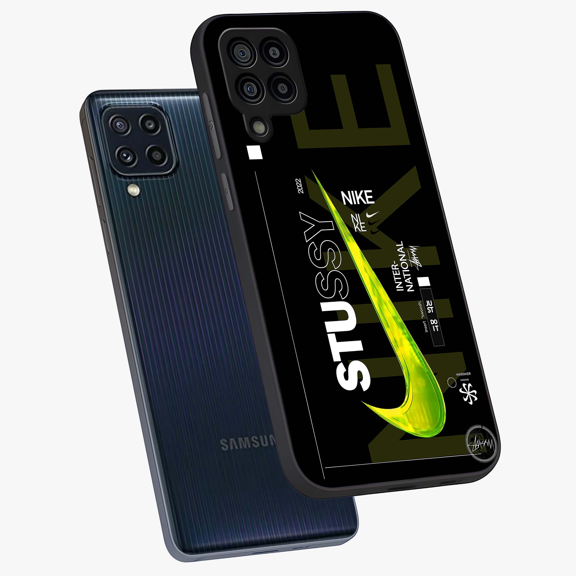 Neon Street Edition Glass Case displayed in angled mockup highlighting vibrant urban design with bold street aesthetic.