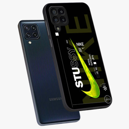 Neon Street Edition Glass Case displayed in angled mockup highlighting vibrant urban design with bold street aesthetic.