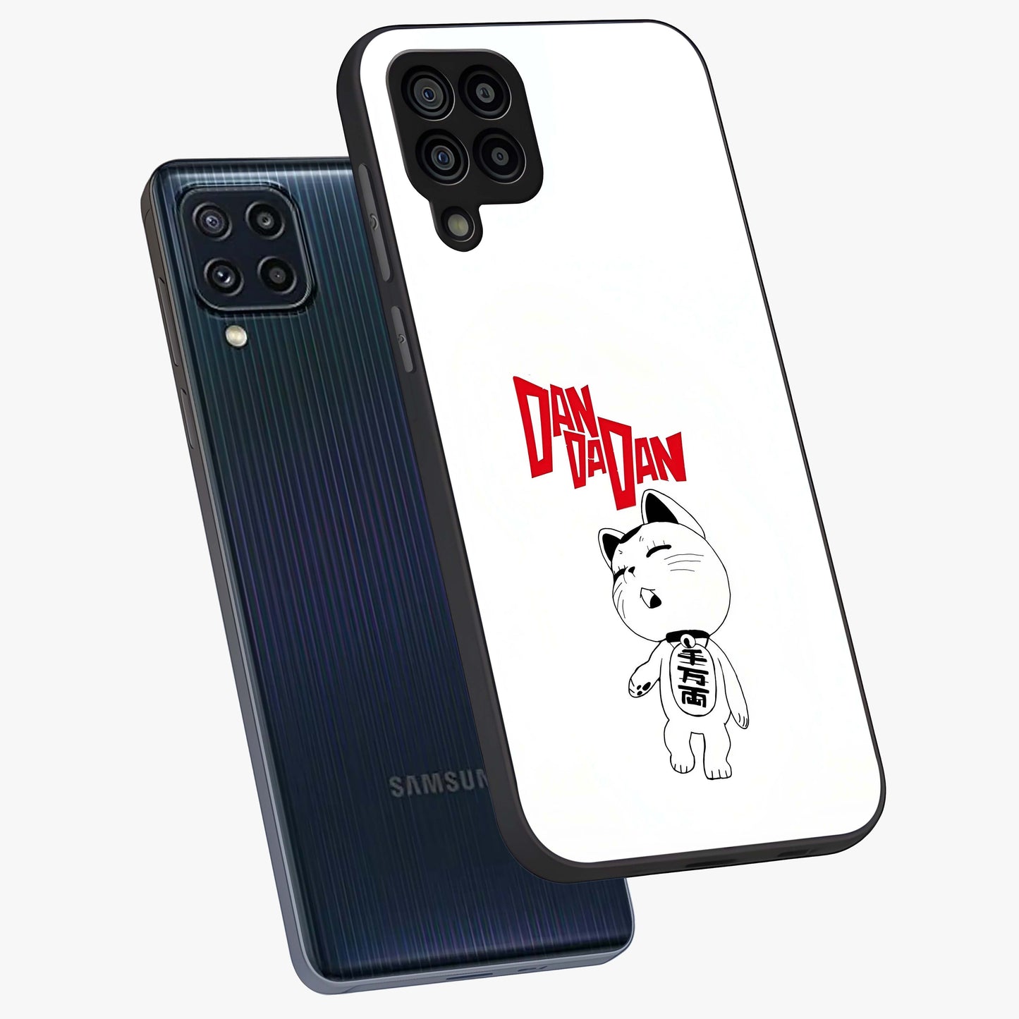 Playful Spirit Charm Glass Case displayed in angled mockup highlighting lively decorative design with playful aesthetic style.