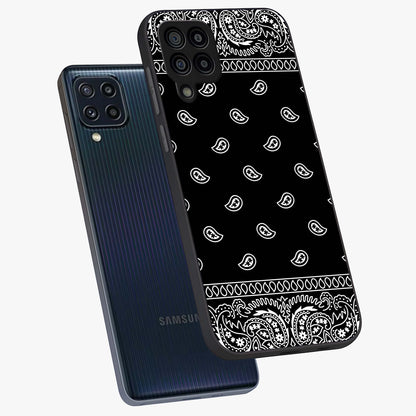 Retro Rebel Threads Glass Case displayed in angled mockup highlighting retro inspired graphic design with rebellious aesthetic.