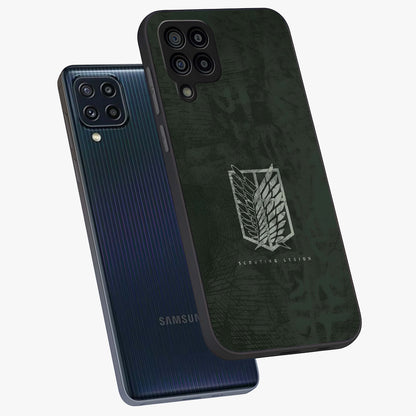 Wings Of Freedom Glass Case displayed in angled mockup highlighting graceful wing design with inspirational aesthetic.