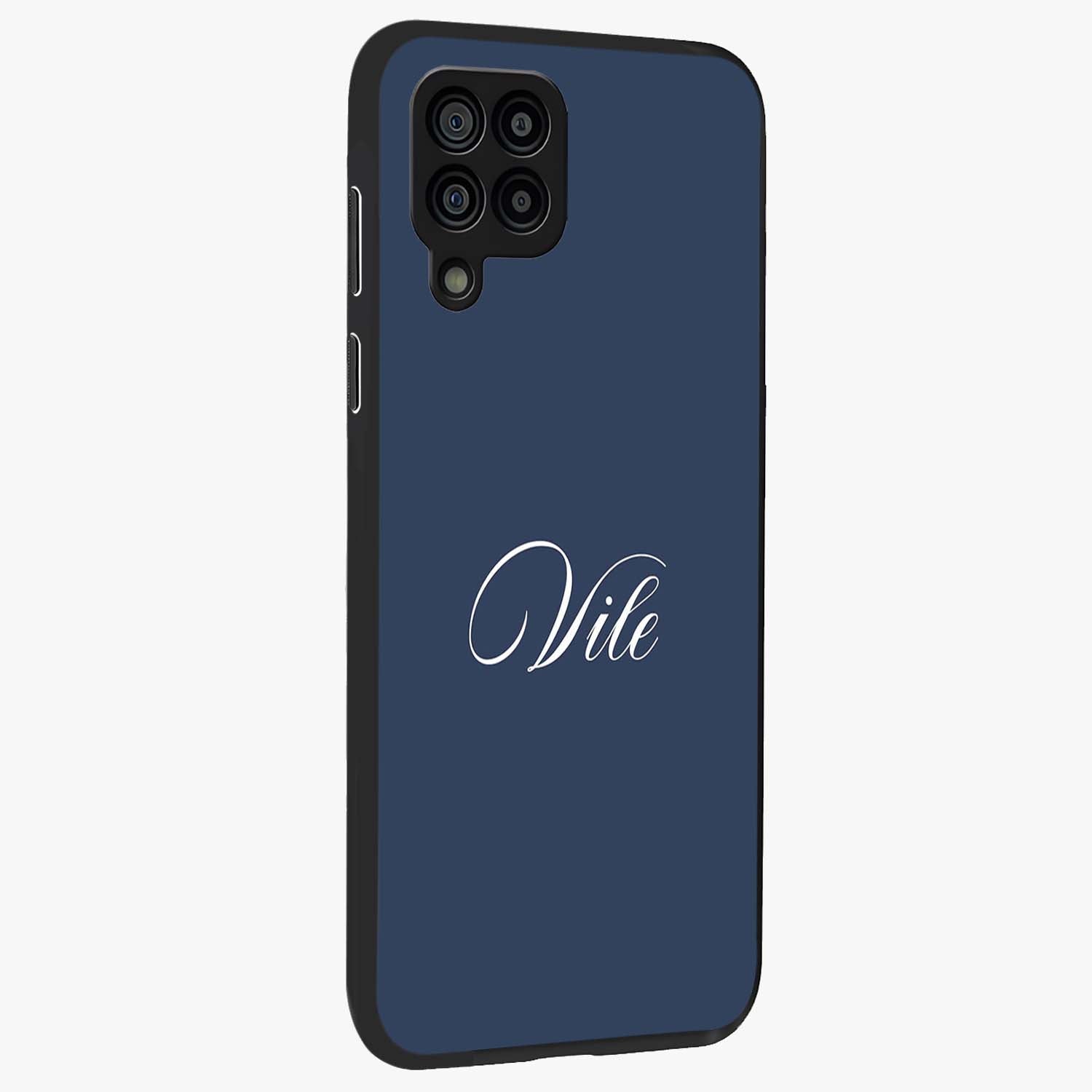 Blue Vintage Floral Pattern Glass Case displayed in angled mockup highlighting classic blue floral pattern and retro aesthetic design.