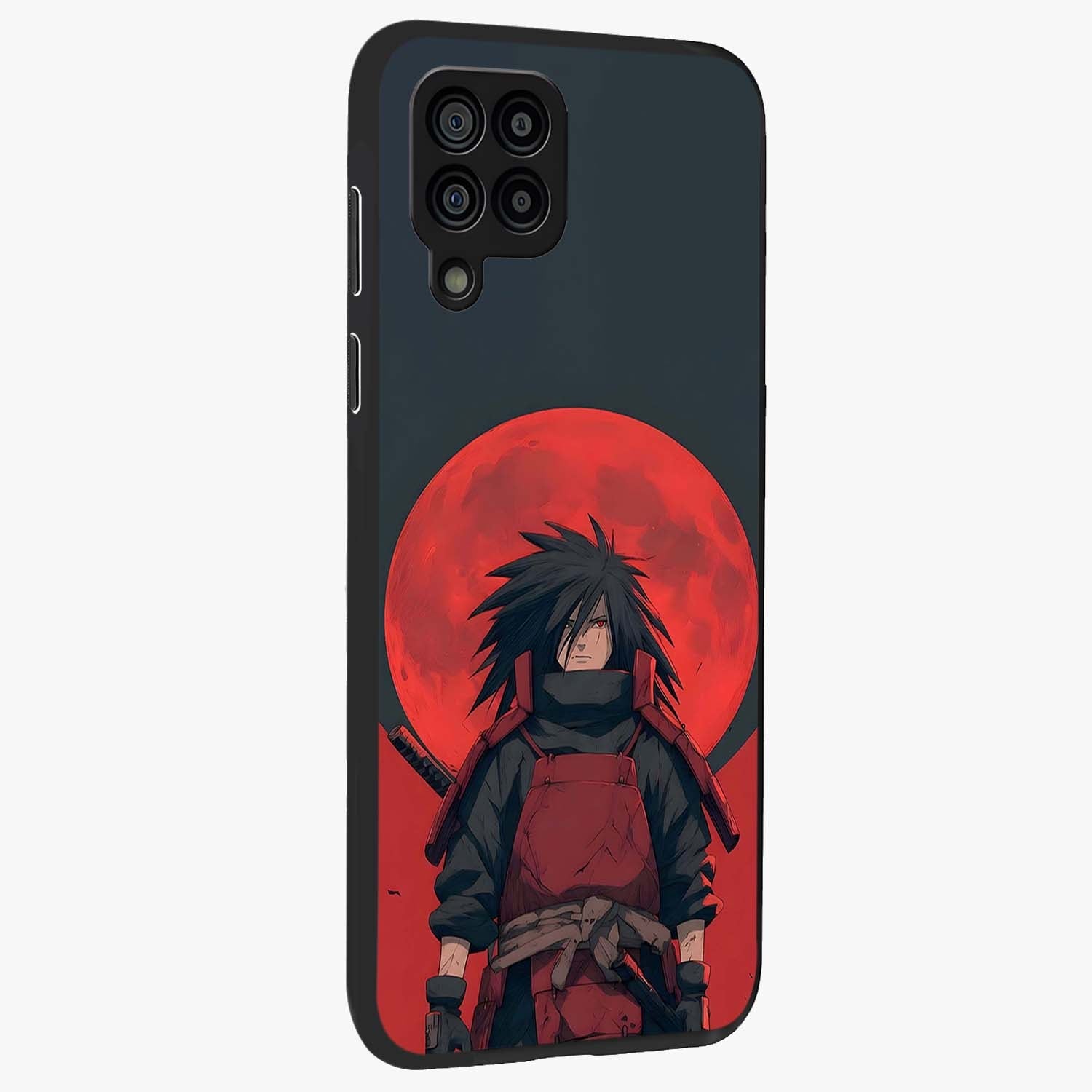 Crimson Moon Warlord Glass Case upright view showcasing powerful warlord artwork with dark celestial theme.