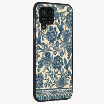 Heirloom Wild Bloom Glass Case upright view showcasing delicate wildflower artwork with timeless floral theme.