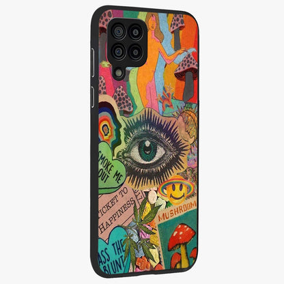 Mystic Eye Wonderland Glass Case upright view showcasing symbolic eye artwork with mysterious fantasy theme.