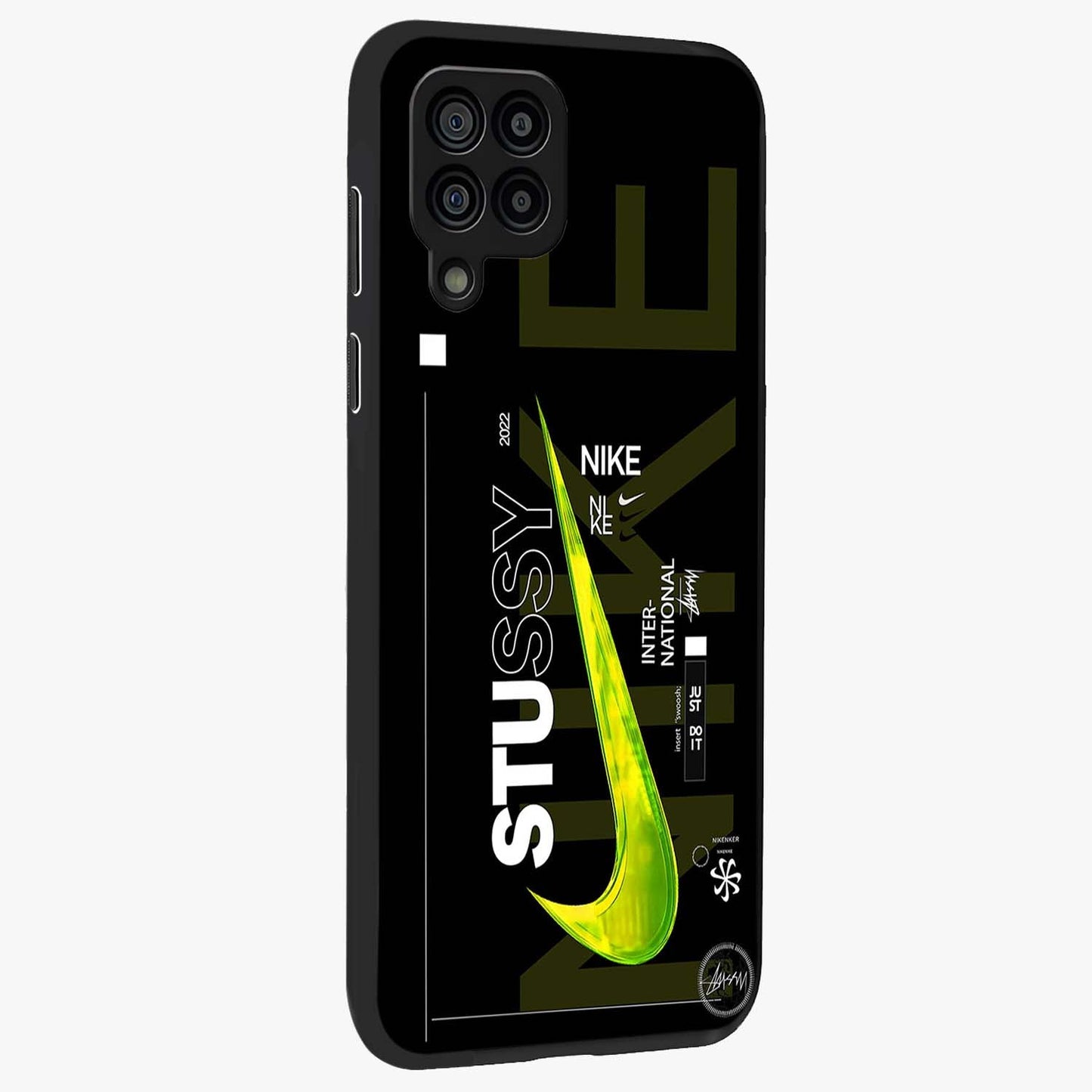 Neon Street Edition Glass Case upright view showcasing colorful neon artwork with modern street culture theme.