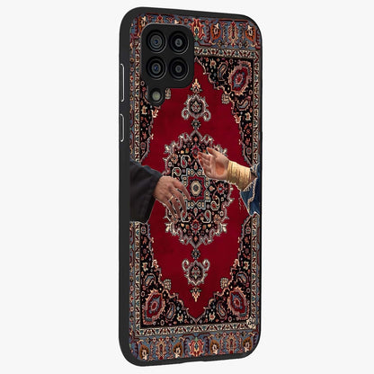 Royal Touch Reach Glass Case upright view showcasing stylish royal inspired artwork with graceful theme.