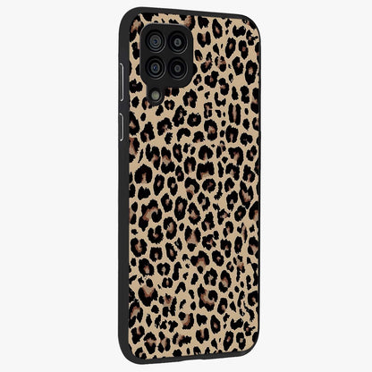 Savage Chic Pattern Glass Case upright view showcasing trendy decorative artwork with edgy fashion theme.