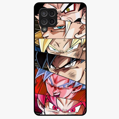 Anime Character Glass Case showing flat back view with vibrant anime artwork and glossy glass finish.