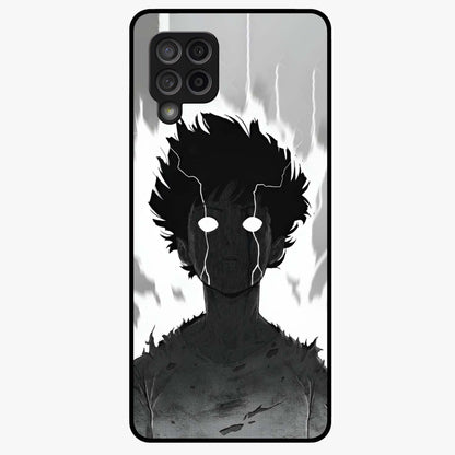 Awakened Inner Rage Glass Case showing flat back view with intense artistic artwork and glossy glass finish.