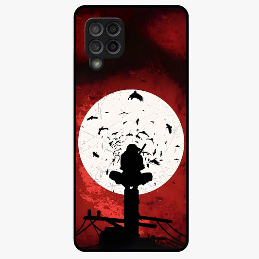 Itachi Limited Edition Naruto Anime Glass Case showing flat back view with iconic anime character artwork and glossy glass finish.