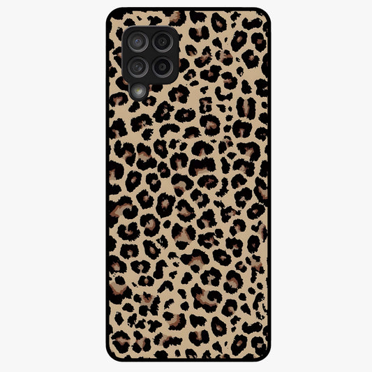 Savage Chic Pattern Glass Case showing flat back view with stylish patterned artwork and glossy glass finish.