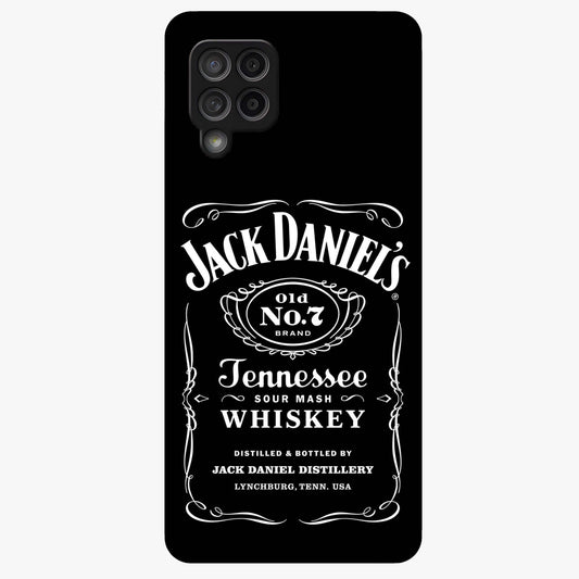 Vintage Whiskey Heritage Glass Case showing flat back view with classic whiskey inspired artwork and glossy glass finish.