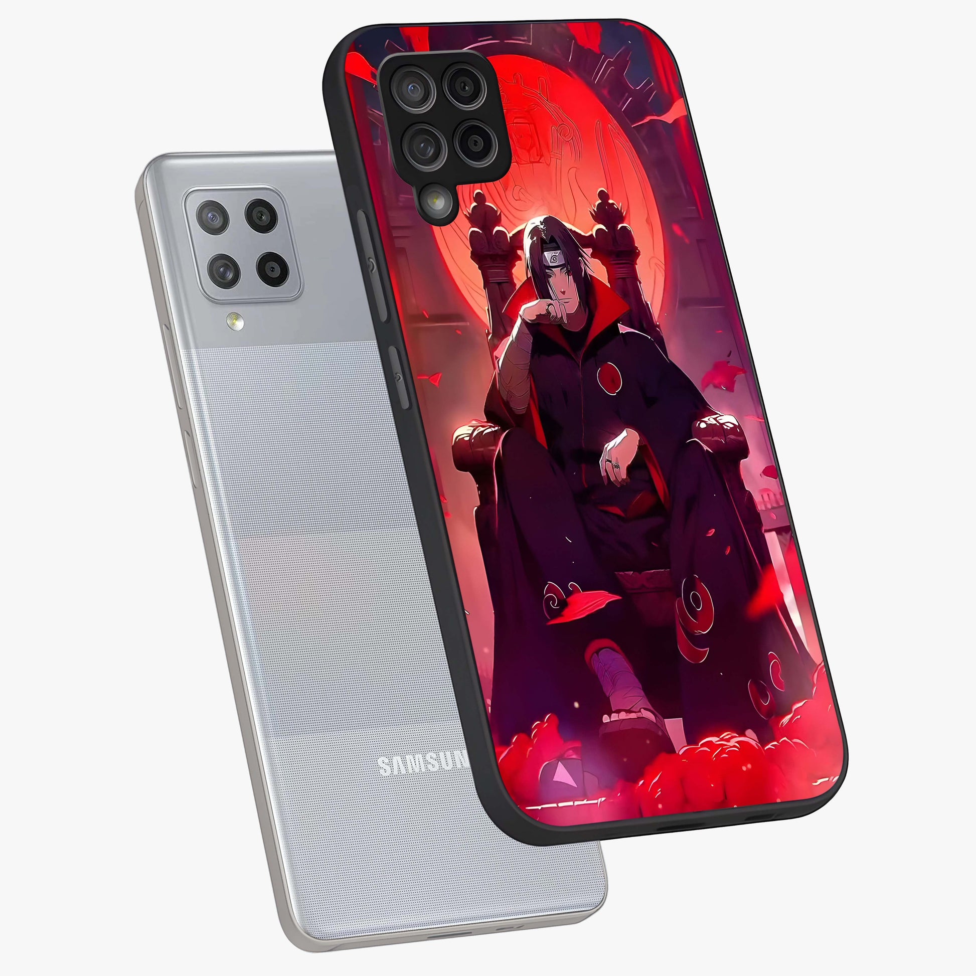 Blood Moon Sovereign Glass Case displayed in angled mockup highlighting dark celestial moon design and dramatic theme.