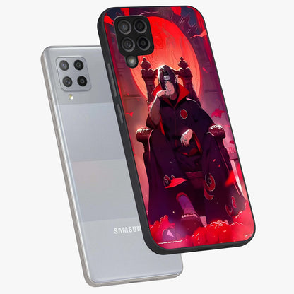 Blood Moon Sovereign Glass Case displayed in angled mockup highlighting dark celestial moon design and dramatic theme.