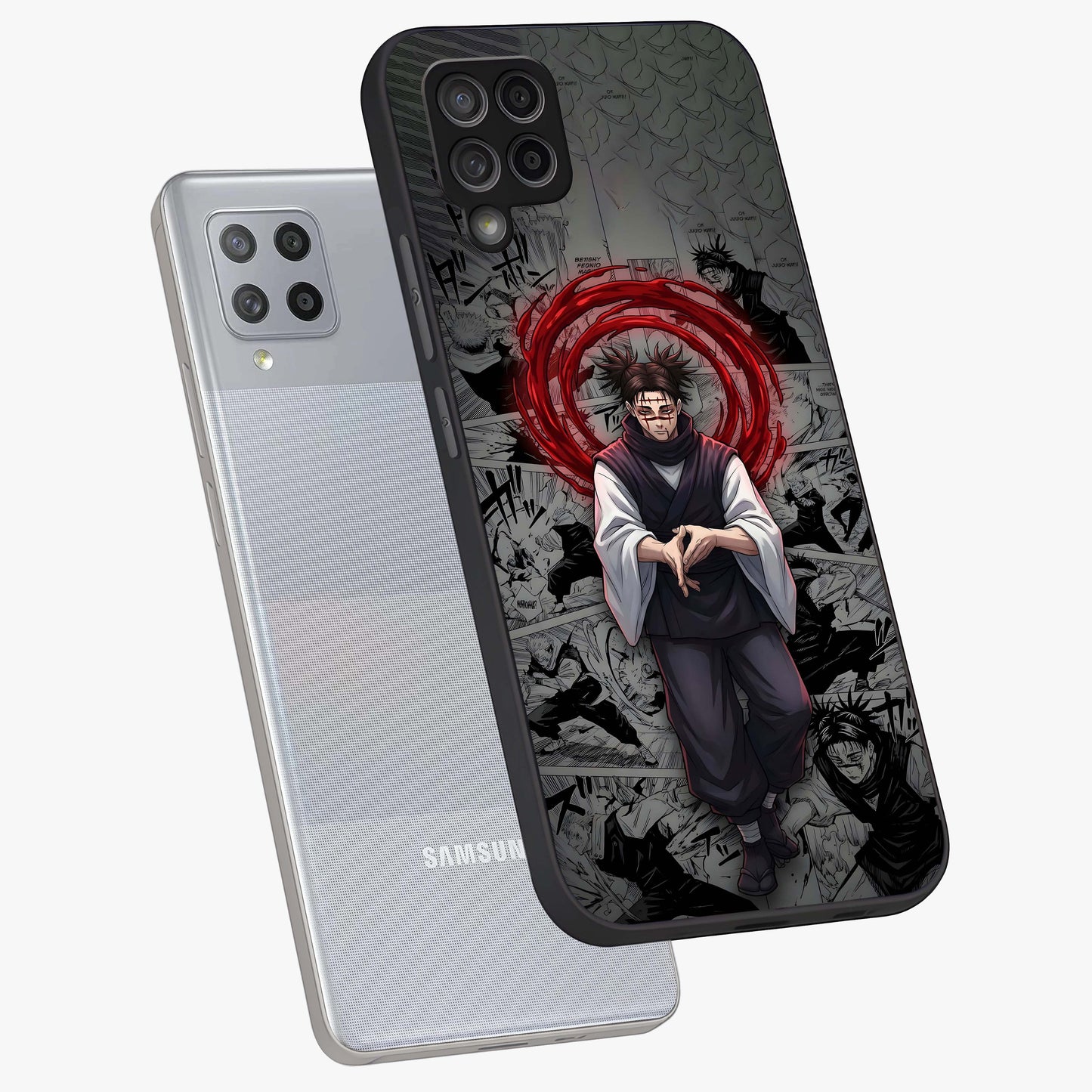 Cursed Ritual Ascension Glass Case displayed in angled mockup highlighting mystical ritual illustration with supernatural aesthetic.