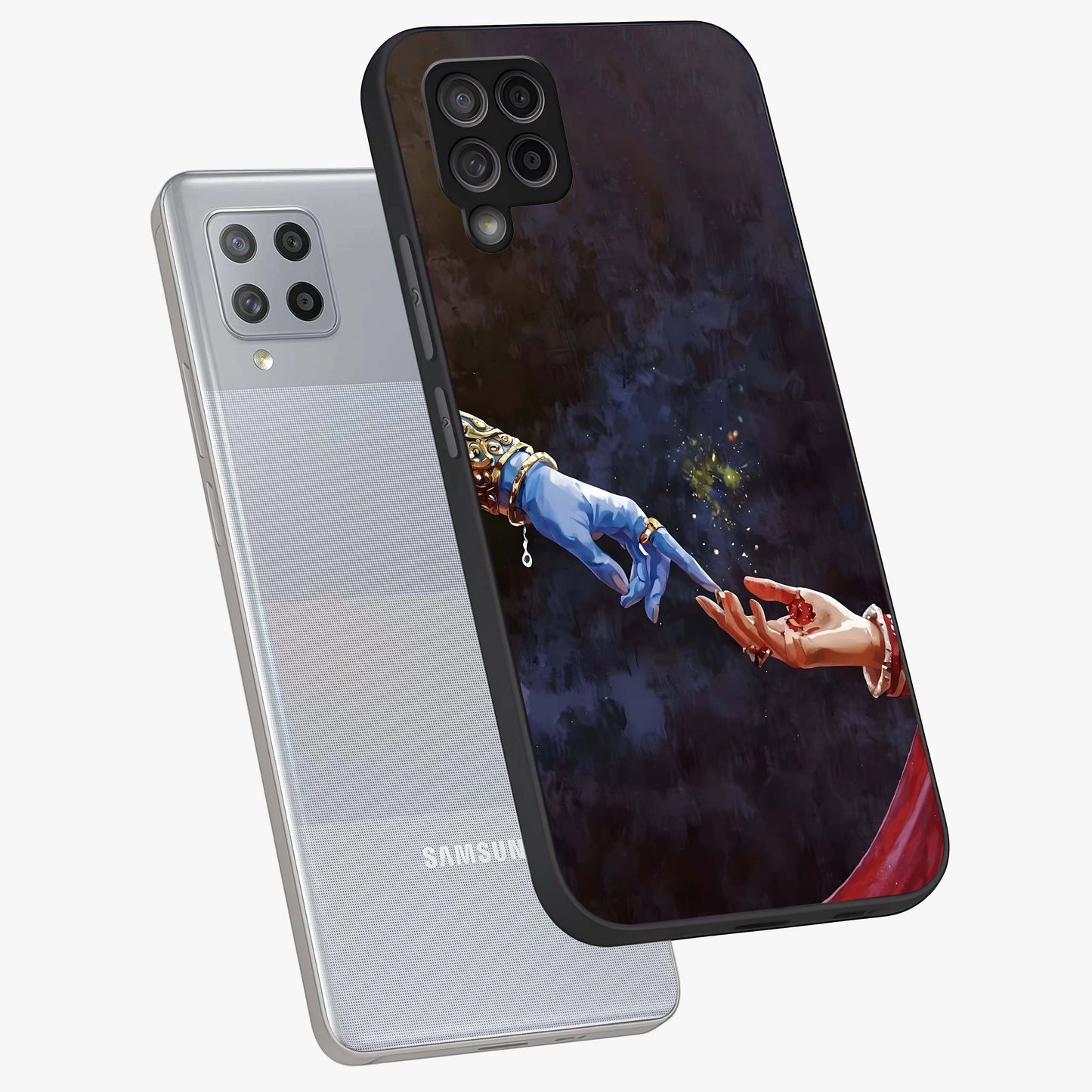Divine Touch Eternal Glass Case displayed in angled mockup highlighting elegant divine inspired design with calm aesthetic style.