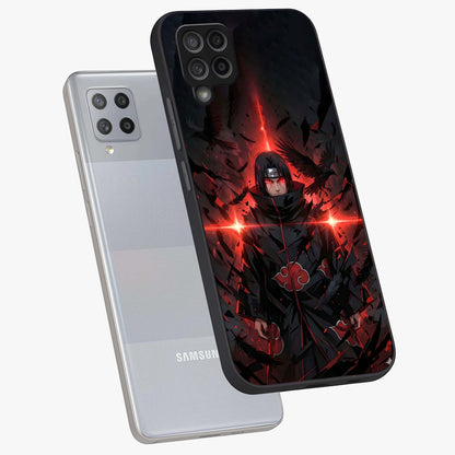 Focused Blade Discipline Glass Case displayed in angled mockup highlighting clean minimal text artwork with modern aesthetic style.