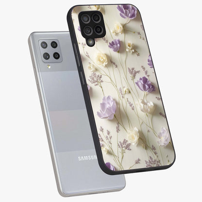 Lilac Breeze Harmony Glass Case displayed in angled mockup highlighting calm lilac breeze design with soothing aesthetic style.