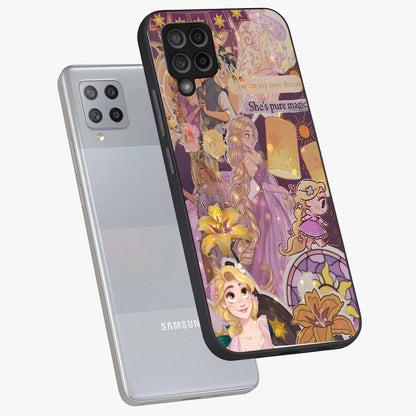 Magical Tangled Dream Glass Case displayed in angled mockup highlighting whimsical fantasy design with magical aesthetic.