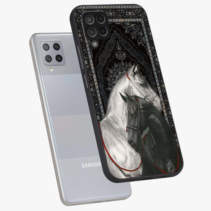 Majestic Ride Legacy Glass Case displayed in angled mockup highlighting sleek vehicle design with bold racing aesthetic.