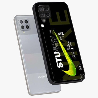 Neon Street Edition Glass Case displayed in angled mockup highlighting vibrant urban design with bold street aesthetic.