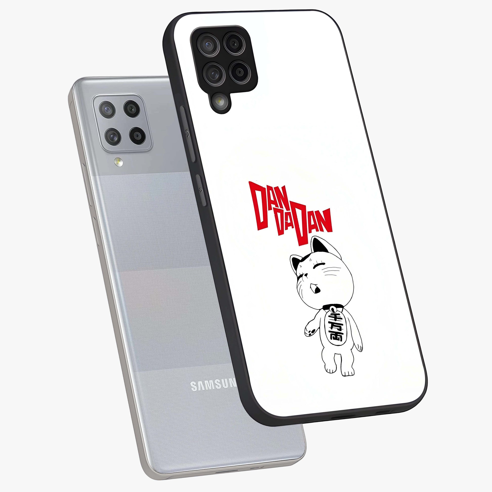 Playful Spirit Charm Glass Case displayed in angled mockup highlighting lively decorative design with playful aesthetic style.