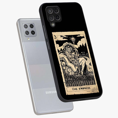 The Empress Glass Case displayed in angled mockup highlighting elegant royal design with majestic aesthetic style.