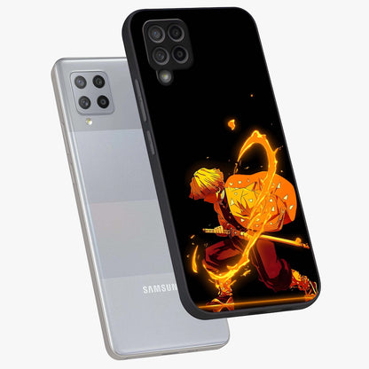 Thunder Flame Execution Glass Case displayed in angled mockup highlighting dramatic fire themed design with intense fantasy aesthetic.