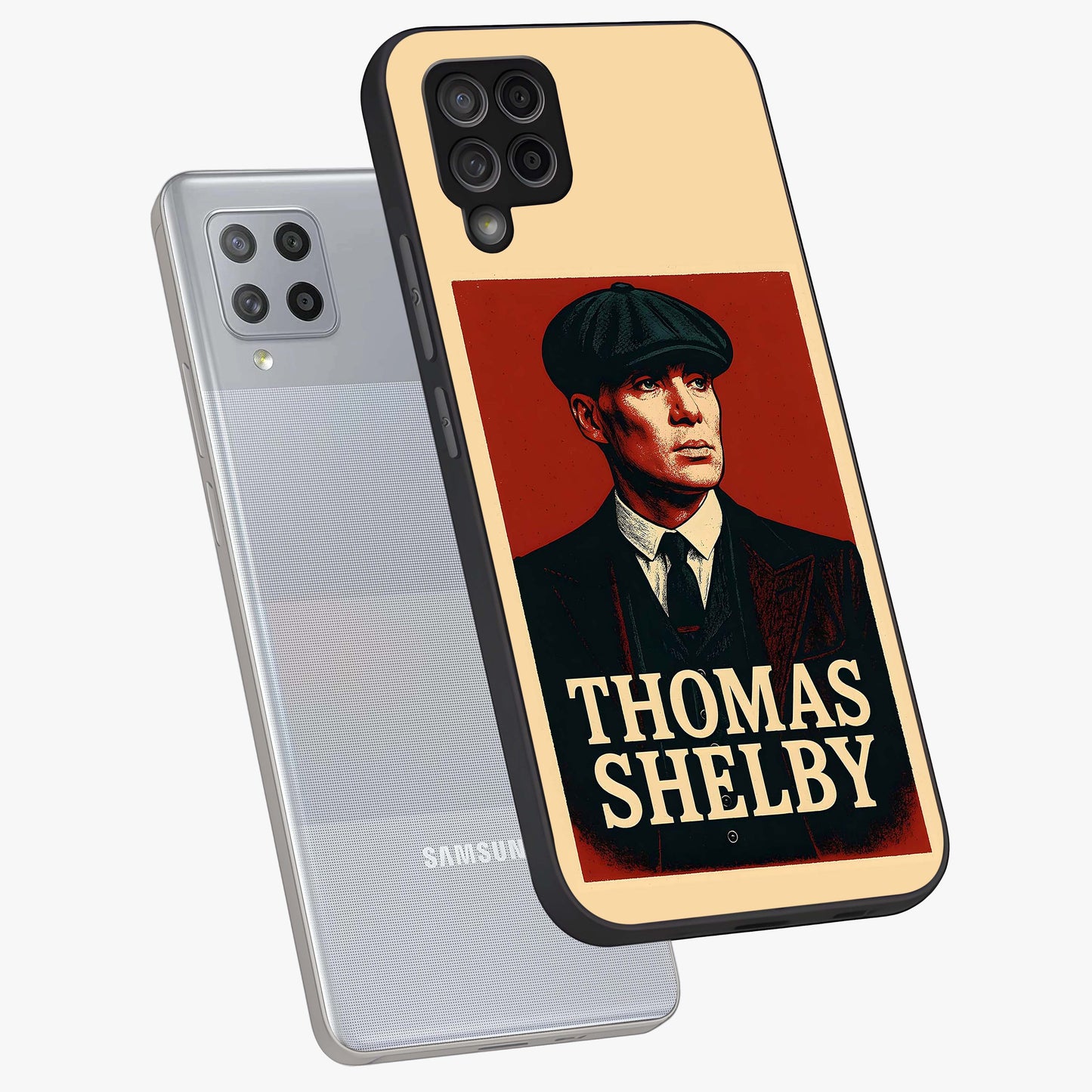 Vintage Mafia Authority Glass Case displayed in angled mockup highlighting powerful retro design with classic gangster aesthetic.