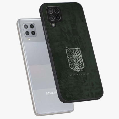 Wings Of Freedom Glass Case displayed in angled mockup highlighting graceful wing design with inspirational aesthetic.