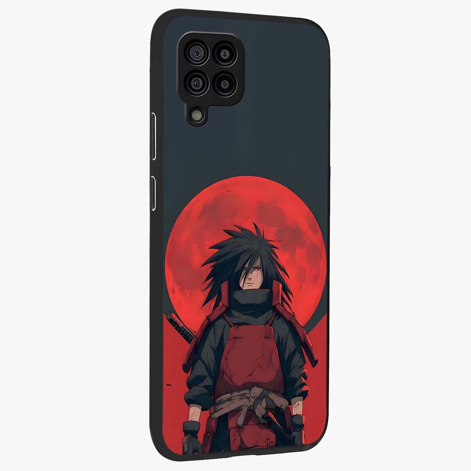 Crimson Moon Warlord Glass Case upright view showcasing powerful warlord artwork with dark celestial theme.