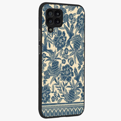 Heirloom Wild Bloom Glass Case upright view showcasing delicate wildflower artwork with timeless floral theme.