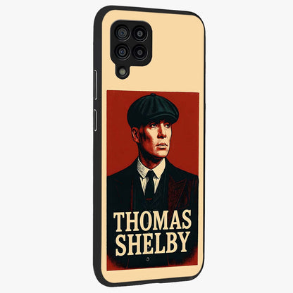 Vintage Mafia Authority Glass Case upright view showcasing dramatic vintage artwork with iconic authority theme.