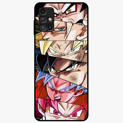 Anime Character Glass Case showing flat back view with vibrant anime artwork and glossy glass finish.