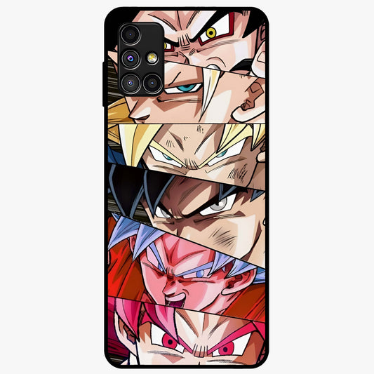 Anime Character Glass Case showing flat back view with vibrant anime artwork and glossy glass finish.