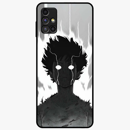 Awakened Inner Rage Glass Case showing flat back view with intense artistic artwork and glossy glass finish.