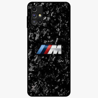 Carbon Speed Mark Glass Case showing flat back view with sporty carbon pattern artwork and glossy glass finish.